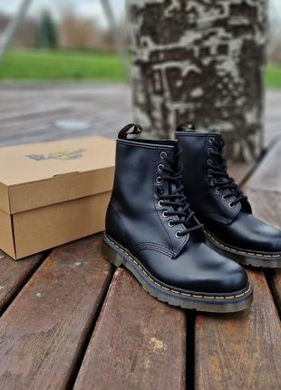 Ботинки dr. martens black nappa оригинал. натуральная кожа. унисекс6 фото