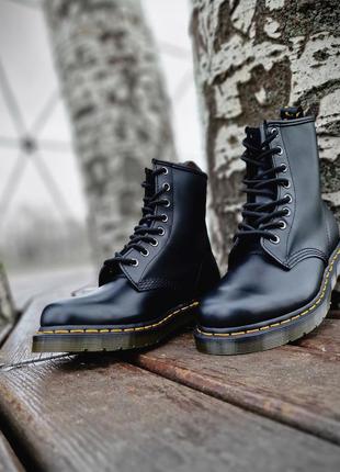 Ботинки dr. martens black nappa оригинал. натуральная кожа. унисекс1 фото