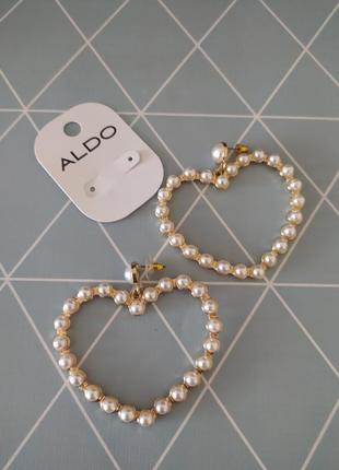 Сережки підвіски з сердечками з сайту asos від aldo