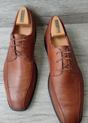 Clarks 43p туфли мужские ботинки кожаные индия