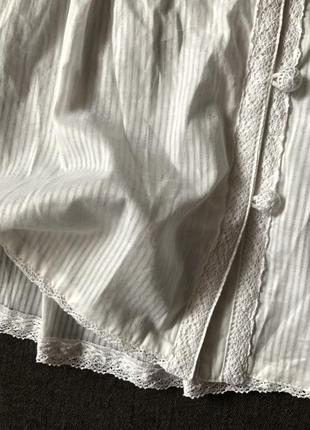 Блуза батістова з мереживами. 40 eu3 фото