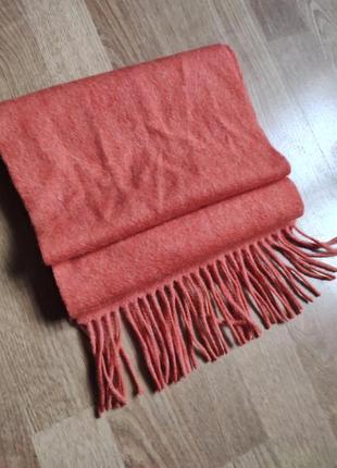 Красивый теплый шерстяной шарф натуральная шерсть.2 фото