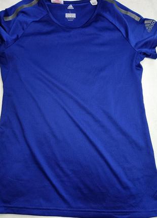 Футболка , футболочка adidas. спортивна футболка. синя футболка.1 фото