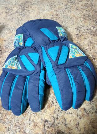 Мужские спортивные лыжные термо перчатки