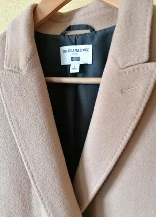 Пальто uniqlo ines de la fressange tweed coat3 фото