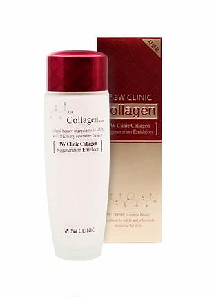 Емульсія для обличчя з колагеном 3w clinic collagen regeneration emulsion 150ml
