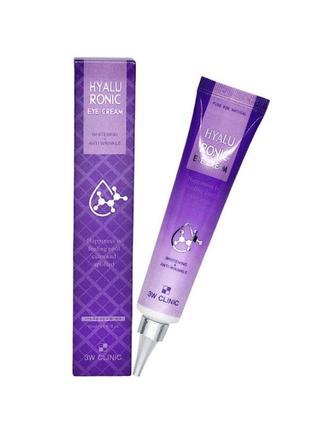 Крем под глаза с гиалуроновой кислотой 3w clinic hyaluronic eye cream 40ml