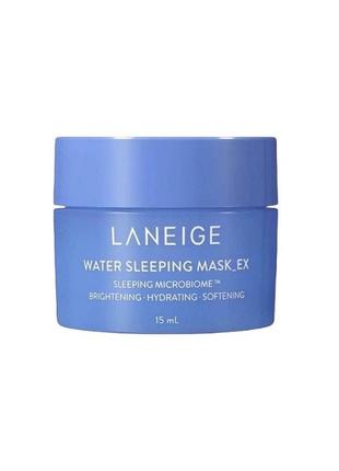 Мініатюра маска для обличчя нічна laneige water sleeping mask 15ml