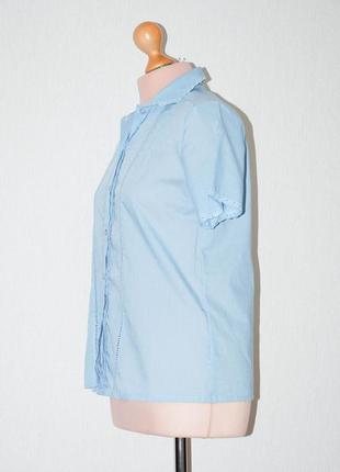 Винтажная блуза винтаж блузка с воротничком с отделкой тесьмой кружевом кружево4 фото