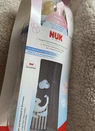 Бутылочка nuk  first choice 300 мл с латексной соской
