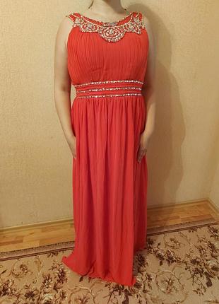 Сукня вечірня червона