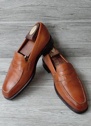 Cheaney 41.5p туфли мужские кожаные лоферы англия