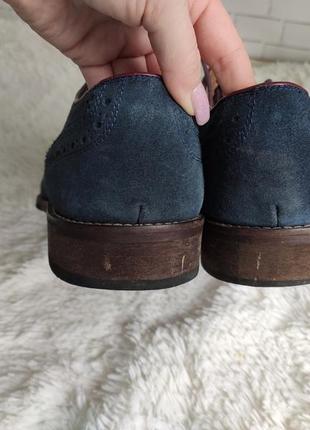 Броги, шкіряні туфлі з шнурівкою6 фото