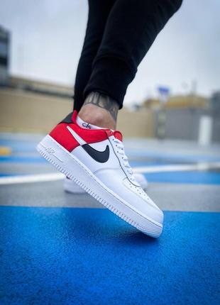 Мужские кожаные кроссовки nike air force 1 low "nba" #найк1 фото