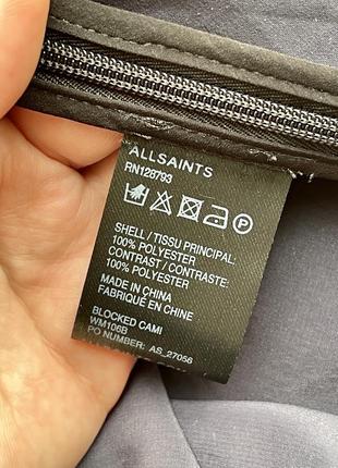 Allsaints топ майка топик маечка черная с синим бельевой стиль9 фото