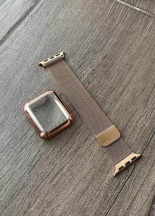 Металевий ремінець на apple watch міланська петля
