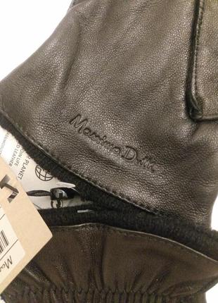Перчатки мужские кожаные massimo dutti3 фото