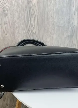 Большая женская сумка  черная женская сумочка на плечо в стиле диор4 фото