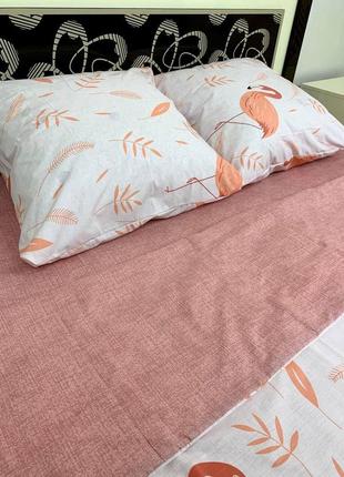 Комплект постельного белья бязь gold осенний фламинго7 фото