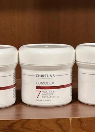 Крем для обличчя "матування та захист" christina comodex-mattify&protect cream spf15