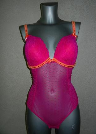36е 80ті*star by julien macdonald*комбідрес боді фуксія новий