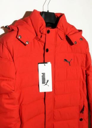 Красная мужская зимняя куртка3 фото