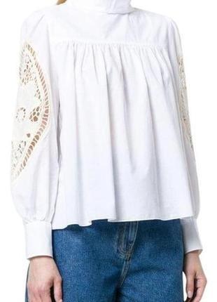 Рубашка с вышивкой,свободный крой ,разлетайка