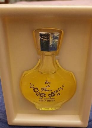 Nina ricci eau de fleurs - edt - 6 мл. оригинал. винтаж