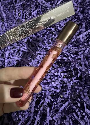 Зволожувальний блиск для губ з олією пелюсток троянд girlactik rose oil petal gloss la rose2 фото