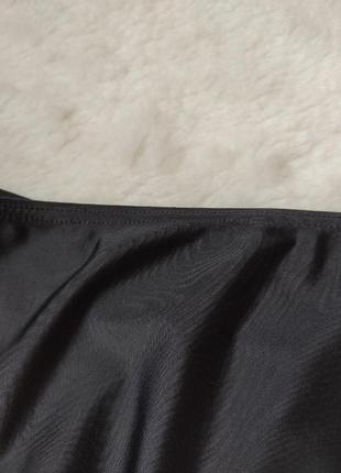 Чорні купальні труси плавки жіночі широкі бікіні висока талія батал великого розміру8 фото