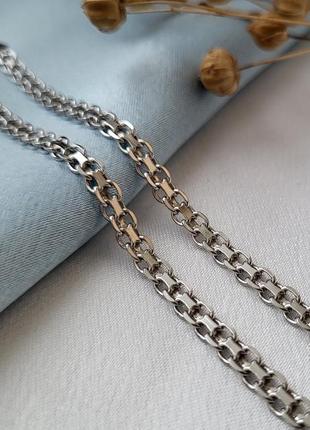 Срібний ланцюжок ланцюг бісмарк плоский 50 см 11.59г bs2r60rod