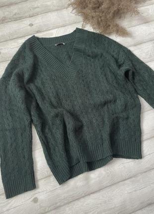 Тёмно-зелёный свитер orsay2 фото