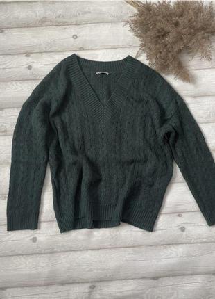 Тёмно-зелёный свитер orsay3 фото