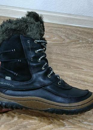 Ботинки кожаные merrell waterproof оригинал размер 403 фото