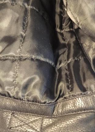Мужская куртка biaggini 54, утеплённая, кожаная деми, еврозима8 фото