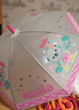 Зонт детский с животными, прозрачный, диаметр 95см, в пакете2 фото