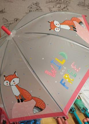 Зонтик детский лисички, диаметр 96.5см, в пакете4 фото