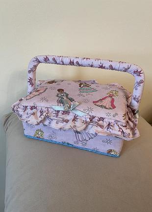 Органайзер/ мягкая шкатулка/ коробка для хранения ниток,иголок