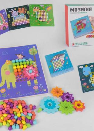 Дерев'яна мозаїка "fun game", 82 деталі, в коробці