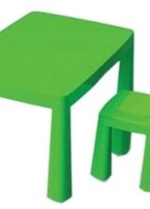 Стол и стул детский + игра "хоккей", долони, комплект стол и стул, голубой комплект2 фото