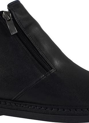 Ботинки низкие мужские  чёрные натуральная кожа украина  swallow - размер 41 (27 см)  (модель: las19kblack)