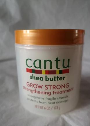 Маска для роста волос cantu shea butter grow strong strengthening treatment, 173 гр.2 фото