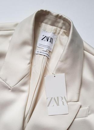 Новий з біркою блейзер zara, білий піджак без рукавів, стильний жакет жилет zara4 фото