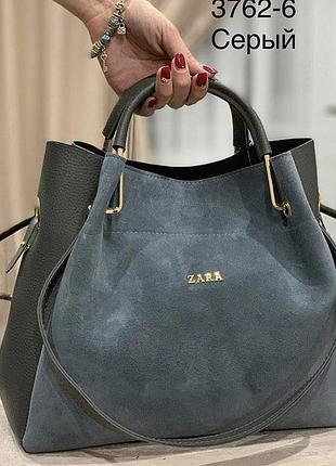 Сумка замшевая zara