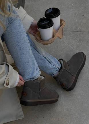 Жіночі ugg ultra mini dark brown / smb4 фото