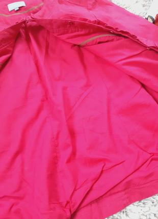 Красивый ярко розовый льняной пиджак/жакет, maddison,  p. 466 фото