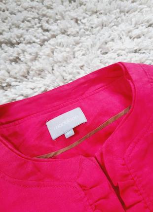 Красивый ярко розовый льняной пиджак/жакет, maddison,  p. 469 фото