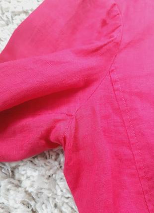 Красивый ярко розовый льняной пиджак/жакет, maddison,  p. 468 фото
