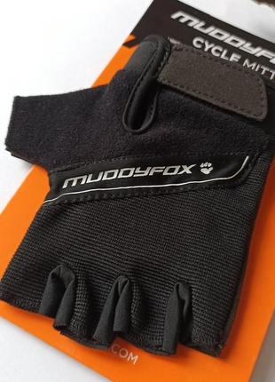 Велоперчатки muddyfox bike mitts black оригинал3 фото