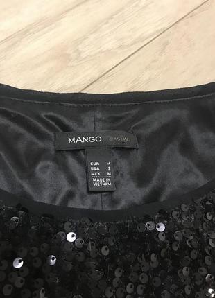 Нарядное вечернее платье в пайетках от mango2 фото